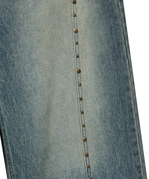 Midnight Move(ミッドナイトムーブ)の「rv line denim pants (blue)(デニムパンツ・レディース・その他・SMALL/MEDIUM)」の3枚目の写真