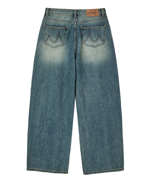 Midnight Move(ミッドナイトムーブ)の「rv line denim pants (blue)(デニムパンツ・レディース・その他・SMALL/MEDIUM)」の4枚目の写真