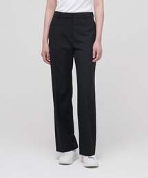 女性用軽量ストレート隠しバンディングスラックス[ブラック]