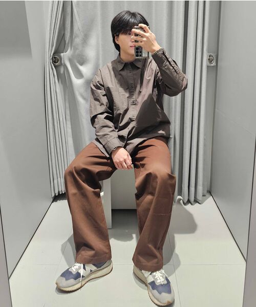 MUSINSA STANDARD（ムシンサスタンダード）の「ソリッドCPワイドチノパンツ[バロックブラウン]（その他パンツ・メンズ・その他・26/27/28/29/30/31/32/33/34/36/38/40/42）」の4枚目の写真