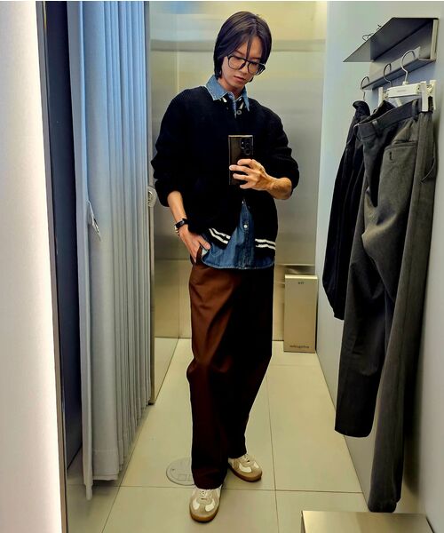 MUSINSA STANDARD（ムシンサスタンダード）の「ソリッドCPワイドチノパンツ[バロックブラウン]（その他パンツ・メンズ・その他・26/27/28/29/30/31/32/33/34/36/38/40/42）」の2枚目の写真