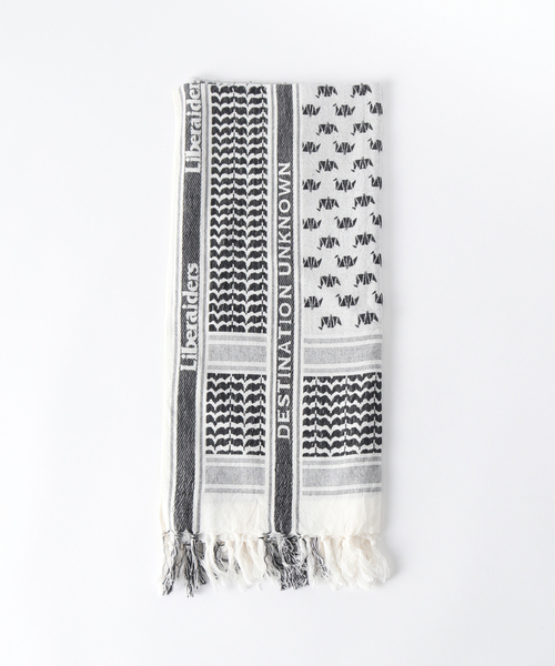 Liberaiders(リベレイダース)の「Liberaiders / リベレイダース LR JACQUARD STOLE(ストール/ショール・メンズ・ホワイト・FREE)」の1枚目の写真