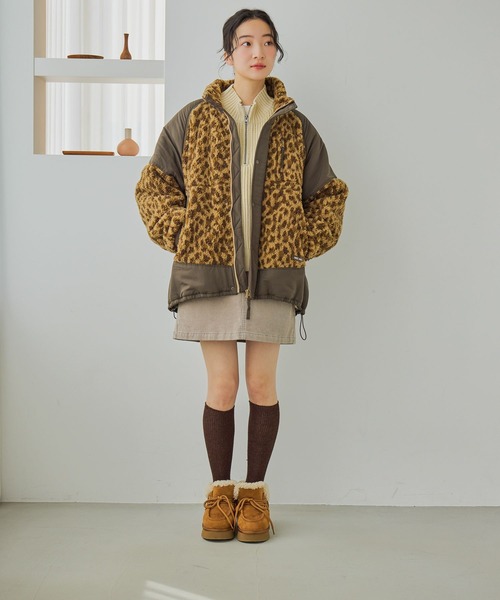 niko and...（ニコアンド）の「ストレッチコーデュロイミニスカート（スカート・レディース・ダークブラウン/アイボリー・MEDIUM/LARGE）」の12枚目の写真