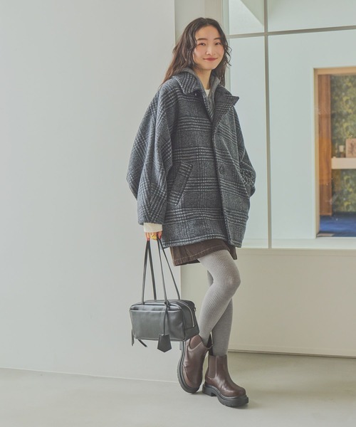 niko and...（ニコアンド）の「ストレッチコーデュロイミニスカート（スカート・レディース・ダークブラウン/アイボリー・MEDIUM/LARGE）」の3枚目の写真