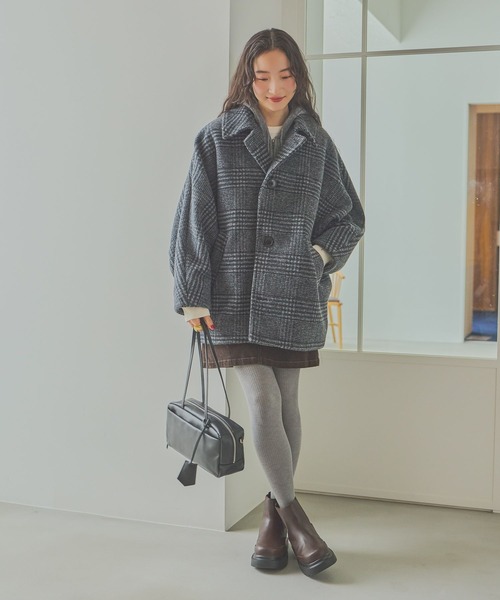 niko and...（ニコアンド）の「ストレッチコーデュロイミニスカート（スカート・レディース・ダークブラウン/アイボリー・MEDIUM/LARGE）」の5枚目の写真