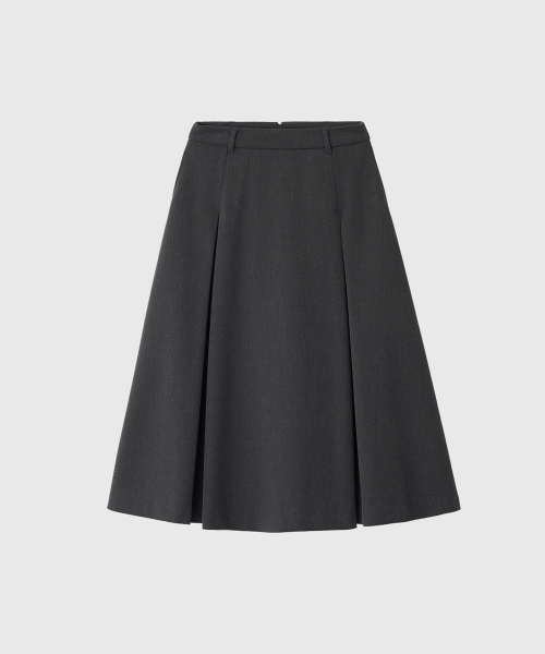 LOOKAST(ルックキャスト)の「ロジ ウォームフレアスカート_チャコール / ROSIE WARM FLARE SKIRT_CHARCOAL(スカート・レディース・チャコール・SMALL/MEDIUM)」の2枚目の写真