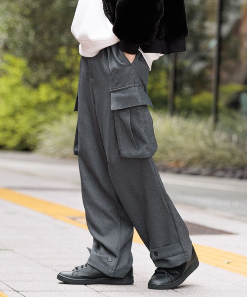 LAKOLE(ラコレ)の「ウーリッシュカーゴパンツ/606992(カーゴパンツ・メンズ・ブラック/ブラウン/チャコール・SMALL/MEDIUM/LARGE)」の2枚目の写真