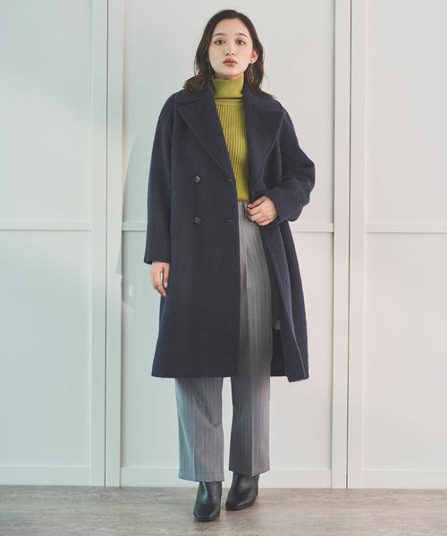 Sirin(シリン)の「ロングシャギーコート【2サイズ展開】(その他アウター・レディース・ライトグレー/ベージュ/ネイビー・X-SMALL/SMALL)」の3枚目の写真