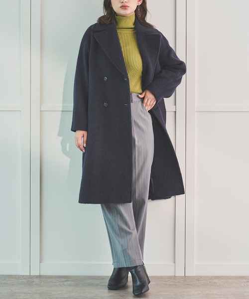 Sirin(シリン)の「ロングシャギーコート【2サイズ展開】(その他アウター・レディース・ライトグレー/ベージュ/ネイビー・X-SMALL/SMALL)」の7枚目の写真