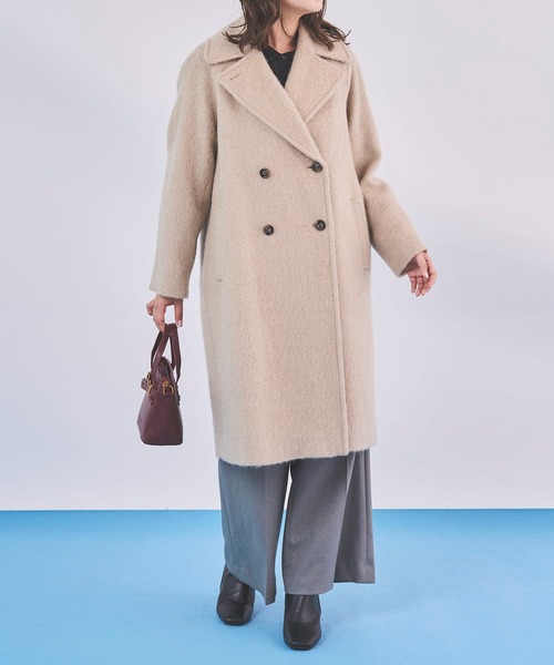 Sirin(シリン)の「ロングシャギーコート【2サイズ展開】(その他アウター・レディース・ライトグレー/ベージュ/ネイビー・X-SMALL/SMALL)」の12枚目の写真