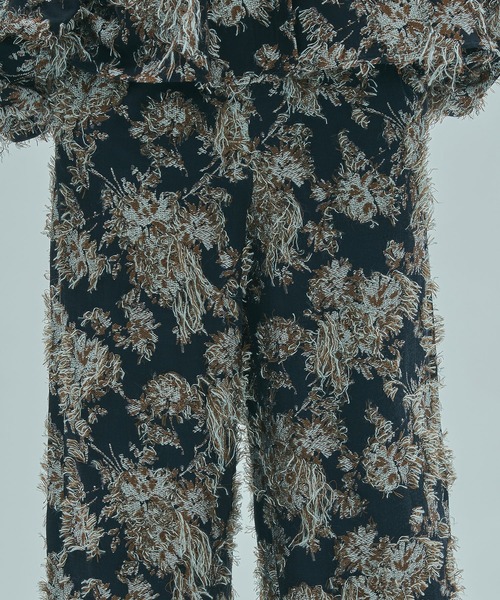 ROSE BUD（ローズバッド）の「(mag.by c)FLOWER JACQUARD PANTS（その他パンツ・レディース・ブラウン/ネイビー・S/M）」の8枚目の写真