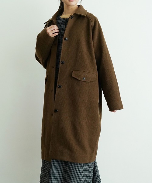セール】waiting for the sun “long”（ステンカラーコート）｜休日と詩
