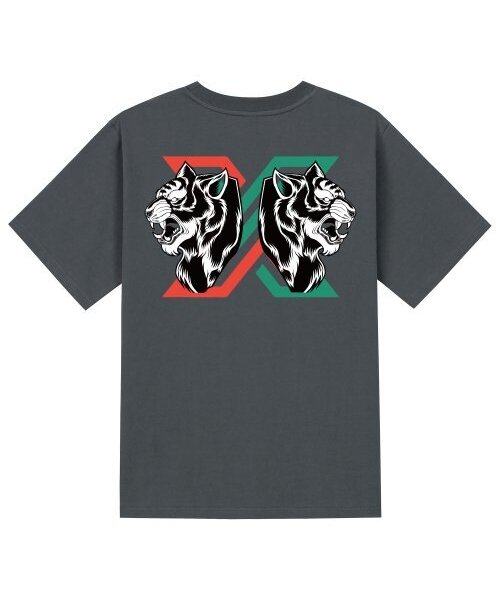 KAN6312(カン6312)の「KTG0032 タイガーエックス 半袖Tシャツ - グレー(Tシャツ/カットソー・メンズ・その他・LARGE/MEDIUM/SMALL/X-LARGE)」の1枚目の写真