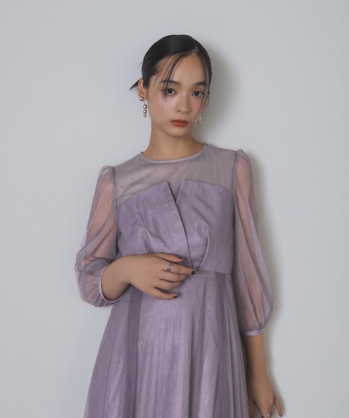 Rose of Sharon(ローズオブシャロン)の「シアービスチェ風フレアドレス(ドレス・レディース・ブラック/カーキ/ラベンダー/チャコール・M)」の11枚目の写真