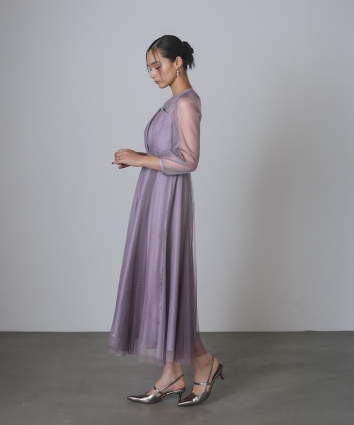 Rose of Sharon(ローズオブシャロン)の「シアービスチェ風フレアドレス(ドレス・レディース・ブラック/カーキ/ラベンダー/チャコール・M)」の13枚目の写真