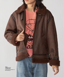 BENCH MARKING SHIRTS: フェイク ムートン B3 ブルゾン