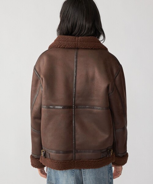 SHIPS(シップス)の「BENCH MARKING SHIRTS: フェイク ムートン B3 ブルゾン(ブルゾン・メンズ・ブラック/ブラウン・MEDIUM/LARGE/X-LARGE/SMALL)」の20枚目の写真