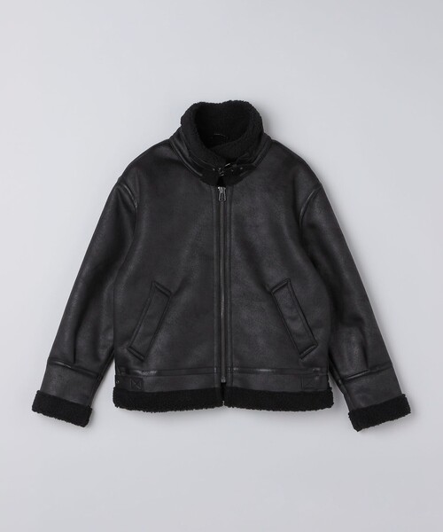 SHIPS(シップス)の「BENCH MARKING SHIRTS: フェイク ムートン B3 ブルゾン(ブルゾン・メンズ・ブラック/ブラウン・MEDIUM/LARGE/X-LARGE/SMALL)」の17枚目の写真