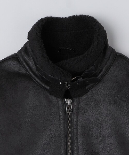 SHIPS(シップス)の「BENCH MARKING SHIRTS: フェイク ムートン B3 ブルゾン(ブルゾン・メンズ・ブラック/ブラウン・MEDIUM/LARGE/X-LARGE/SMALL)」の13枚目の写真