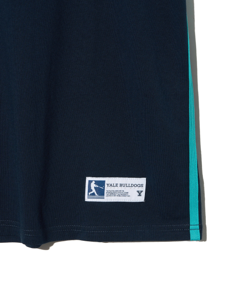 YALE(イェール)の「ベースボールテーピングVネックラグラン半袖Tシャツネイビー/ジェイドグリーン(Tシャツ/カットソー・レディース・その他・LARGE/MEDIUM/SMALL/X-LARGE)」の6枚目の写真