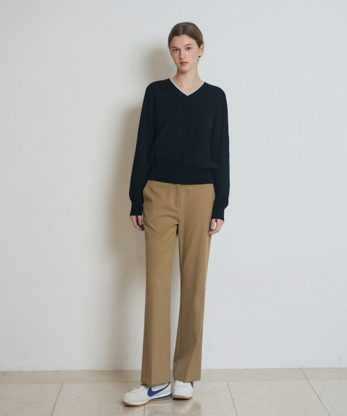 DRAWFIT WOMEN（ドローフィットウーマン）の「ツー・フライリップVネックウールブレンドニット[M.GREY]（ニット/セーター・レディース・その他・SMALL/MEDIUM）」の5枚目の写真
