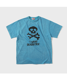 GOODNIES（グーニーズ）の「Vintage Deadstock Skull T-Shirt. Sky Blue（Tシャツ/カットソー）」
