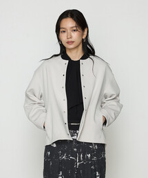 COMME CA（コムサ）の「〔 TALLサイズ 〕 アクアスーティングジャージー ノーカラーブルゾン（ブルゾン）」