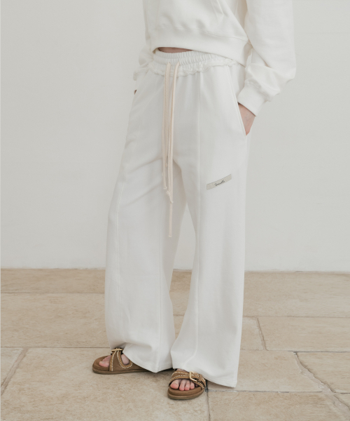 (W) Taylor Cotton Sweatpants White