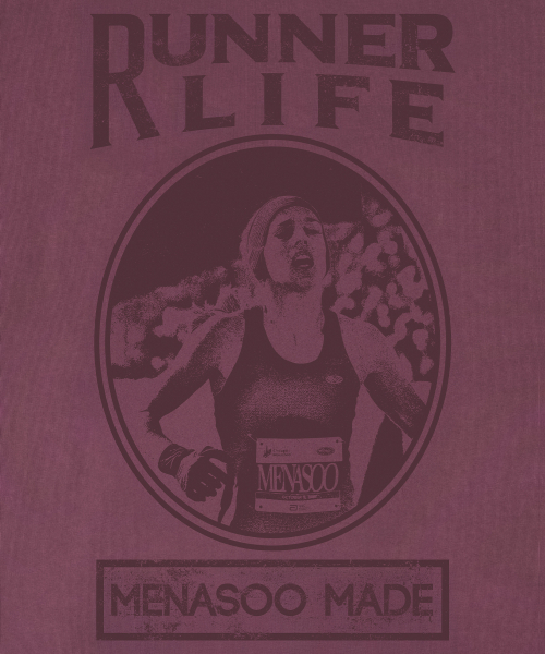 MENASOO(ミナス)の「275g Heavy Cotton Runner Graffiti Pigment T Shirt_Burgundy(Tシャツ/カットソー・レディース・バーガンディー・SMALL/MEDIUM)」の15枚目の写真