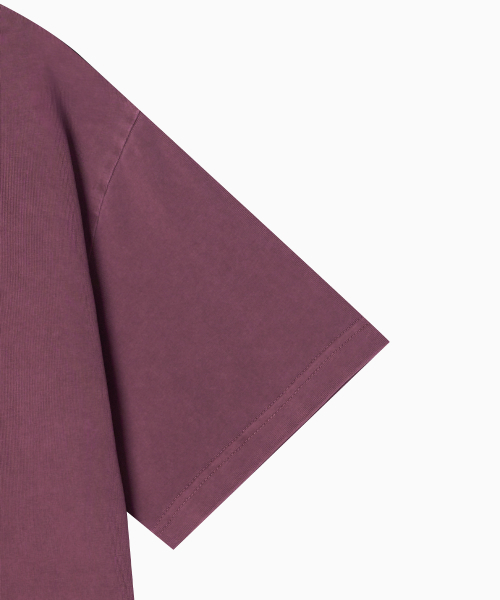 MENASOO(ミナス)の「275g Heavy Cotton Runner Graffiti Pigment T Shirt_Burgundy(Tシャツ/カットソー・レディース・バーガンディー・SMALL/MEDIUM)」の16枚目の写真