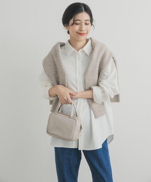 URBAN RESEARCH DOORS（アーバンリサーチドアーズ）の「起毛レギュラーカラーシャツ（シャツ/ブラウス・レディース・ネイビー/ベージュ/オフホワイト・FREE）」の6枚目の写真