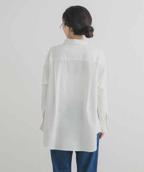 URBAN RESEARCH DOORS（アーバンリサーチドアーズ）の「起毛レギュラーカラーシャツ（シャツ/ブラウス・レディース・ネイビー/ベージュ/オフホワイト・FREE）」の12枚目の写真