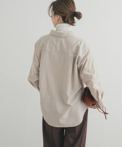 URBAN RESEARCH DOORS（アーバンリサーチドアーズ）の「起毛レギュラーカラーシャツ（シャツ/ブラウス・レディース・ネイビー/ベージュ/オフホワイト・FREE）」の19枚目の写真