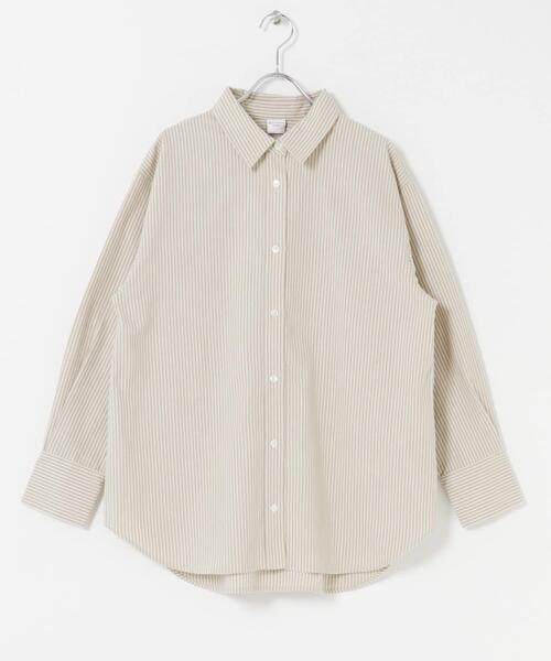 URBAN RESEARCH DOORS（アーバンリサーチドアーズ）の「起毛レギュラーカラーシャツ（シャツ/ブラウス・レディース・ネイビー/ベージュ/オフホワイト・FREE）」の22枚目の写真