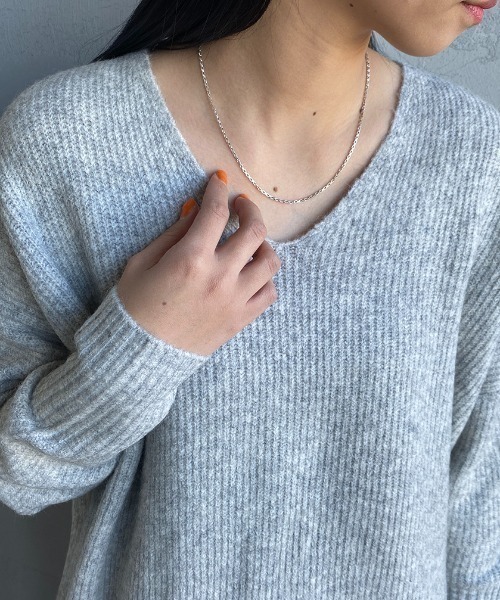 PHILIPPE AUDIBERT（フィリップ オーディベール）の「[PHILIPPE AUDIBERT/フィリップ オーディベール] OLIE シルバーネックレス（ネックレス・レディース・シルバー・ONE SIZE）」の2枚目の写真