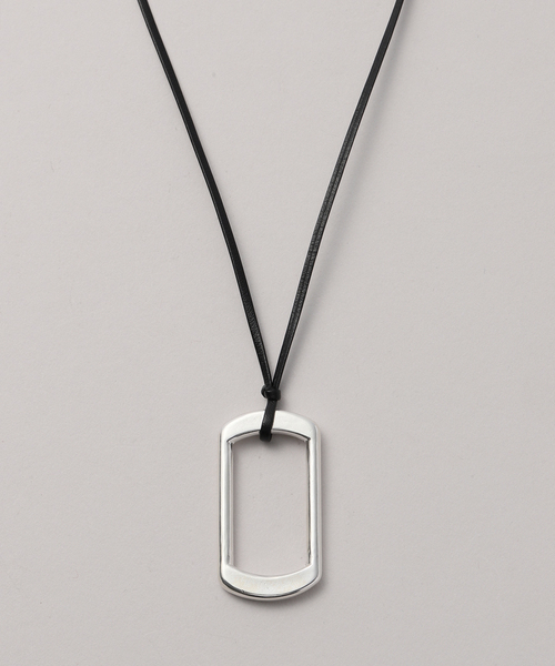 JOURNAL STANDARD relume（ジャーナルスタンダード　レリューム）の「《WEB・一部店舗限定》【relume×Fujiwara】革紐ペンダントネックレス（ネックレス・レディース・シルバー・FREE）」の6枚目の写真