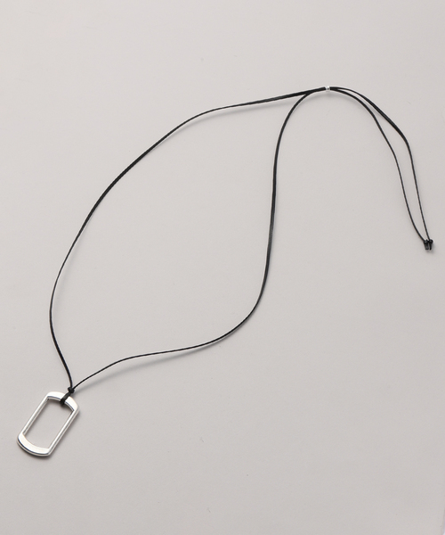 JOURNAL STANDARD relume（ジャーナルスタンダード　レリューム）の「《WEB・一部店舗限定》【relume×Fujiwara】革紐ペンダントネックレス（ネックレス・レディース・シルバー・FREE）」の7枚目の写真