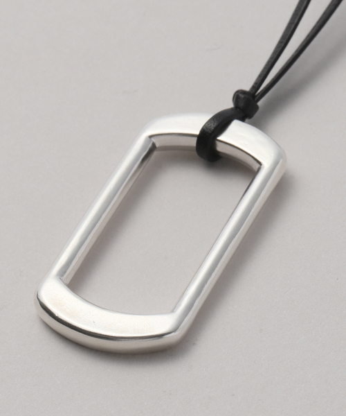 JOURNAL STANDARD relume（ジャーナルスタンダード　レリューム）の「《WEB・一部店舗限定》【relume×Fujiwara】革紐ペンダントネックレス（ネックレス・レディース・シルバー・FREE）」の8枚目の写真