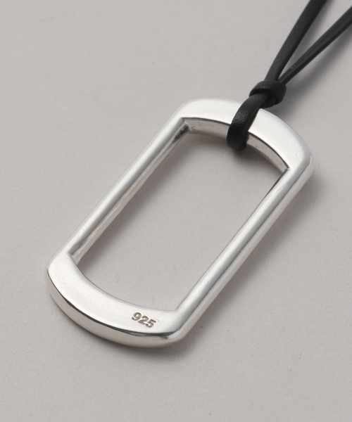JOURNAL STANDARD relume（ジャーナルスタンダード　レリューム）の「《WEB・一部店舗限定》【relume×Fujiwara】革紐ペンダントネックレス（ネックレス・レディース・シルバー・FREE）」の9枚目の写真