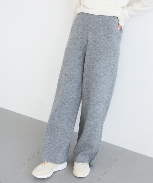 BARNYARDSTORM(バンヤードストーム)の「BARNYARDSTORM / リラックスニットセットアップ / ハンドウォッシャブル(セットアップ・レディース・チャコールグレー/ブラウン・FREE)」の6枚目の写真