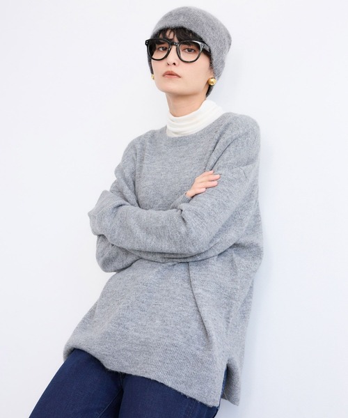 BARNYARDSTORM(バンヤードストーム)の「BARNYARDSTORM / リラックスニットセットアップ / ハンドウォッシャブル(セットアップ・レディース・チャコールグレー/ブラウン・FREE)」の8枚目の写真