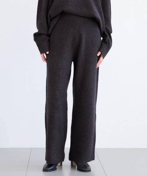 BARNYARDSTORM(バンヤードストーム)の「BARNYARDSTORM / リラックスニットセットアップ / ハンドウォッシャブル(セットアップ・レディース・チャコールグレー/ブラウン・FREE)」の13枚目の写真