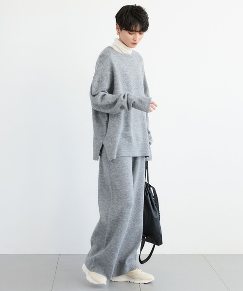 BARNYARDSTORM(バンヤードストーム)の「BARNYARDSTORM / リラックスニットセットアップ / ハンドウォッシャブル(セットアップ・レディース・チャコールグレー/ブラウン・FREE)」の17枚目の写真