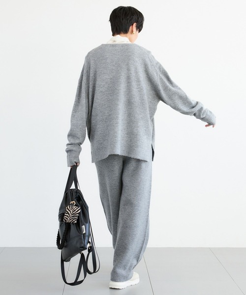 BARNYARDSTORM(バンヤードストーム)の「BARNYARDSTORM / リラックスニットセットアップ / ハンドウォッシャブル(セットアップ・レディース・チャコールグレー/ブラウン・FREE)」の18枚目の写真