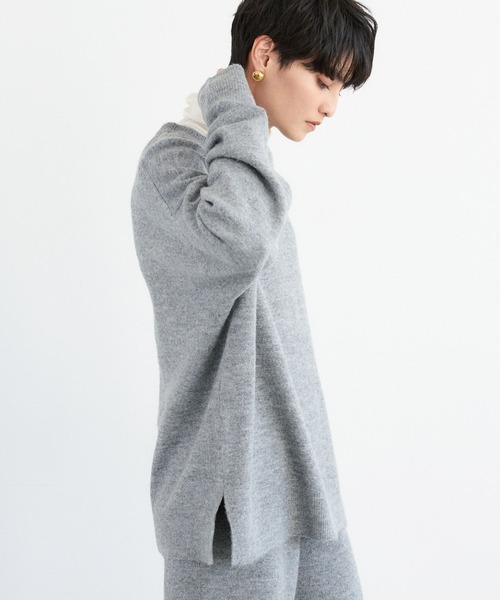 BARNYARDSTORM(バンヤードストーム)の「BARNYARDSTORM / リラックスニットセットアップ / ハンドウォッシャブル(セットアップ・レディース・チャコールグレー/ブラウン・FREE)」の20枚目の写真