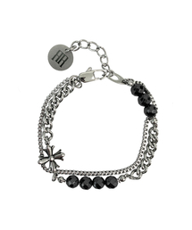 RAD FICTION（ラッドフィックション）の「MARCO GOTHIC ORNAMENT CHAIN BRACELET / GLOSSY BLACK（ブレスレット）」