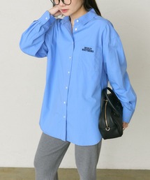 PUAL CE CIN | コットンリヨセルロゴ刺繍シャツ(シャツ/ブラウス)