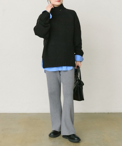 PUAL CE CIN(ピュアルセシン)の「コットンリヨセルロゴ刺繍シャツ(シャツ/ブラウス・レディース・オフホワイト/ブルー・FREE)」の14枚目の写真