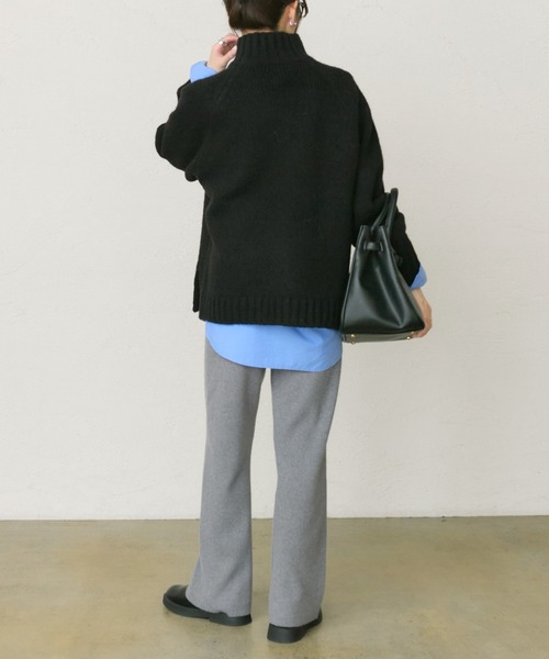 PUAL CE CIN(ピュアルセシン)の「コットンリヨセルロゴ刺繍シャツ(シャツ/ブラウス・レディース・オフホワイト/ブルー・FREE)」の12枚目の写真