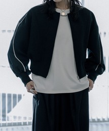 パイピングジップブルゾン
